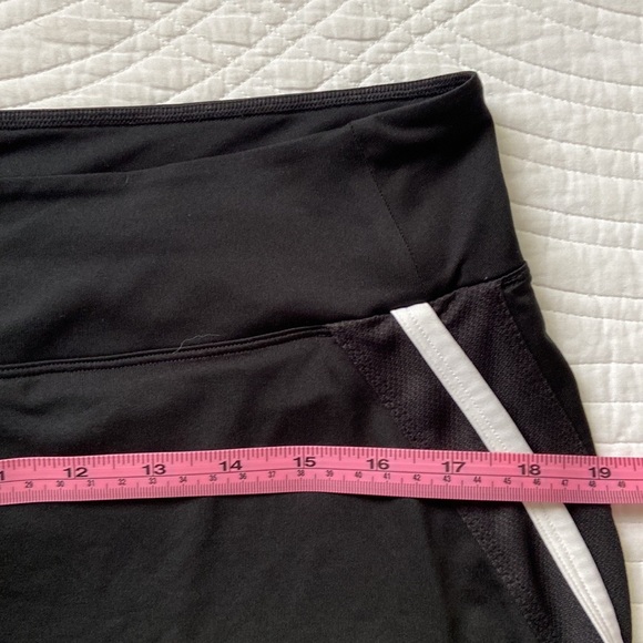 Nike Dri Fit Power Knit Skirt Skort Athletic Golf Tennis Run Black White Large - Picture 11 of 17